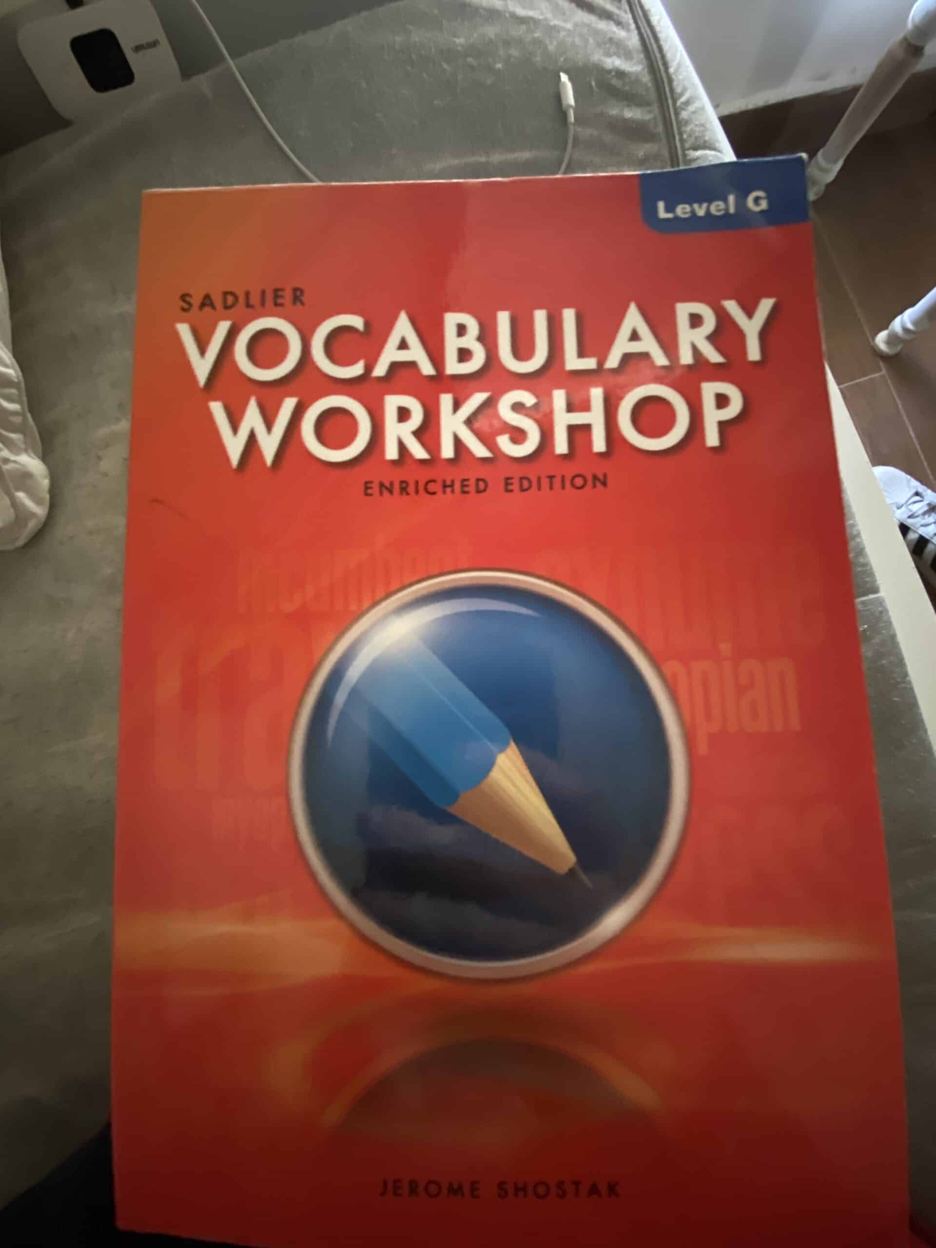 Sadlierconnect Vocabulary Workshop