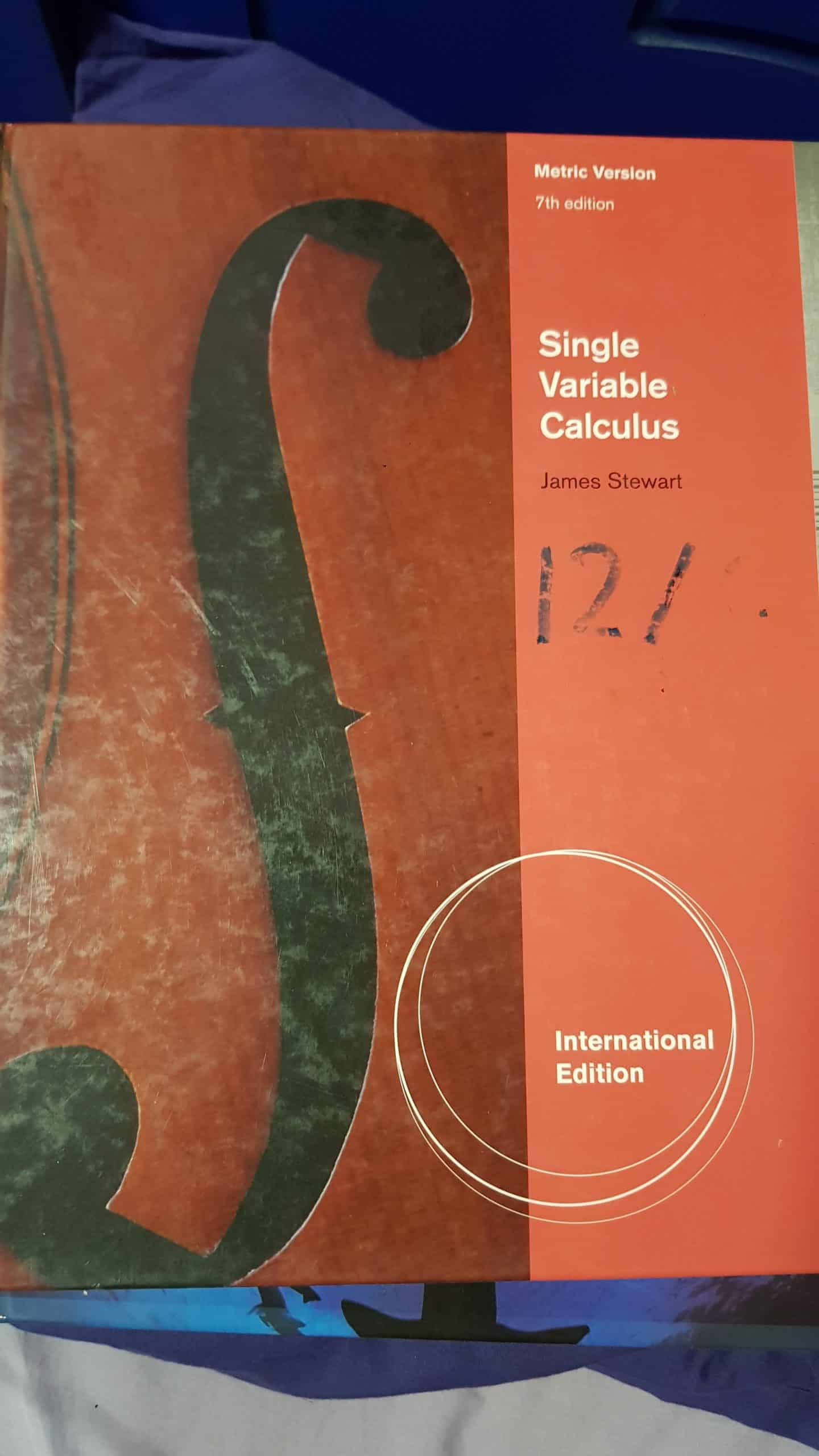 Single Variable Calculus (James Stewart) Metric Version 7th edition