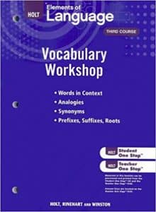 Elements of Language, Grade 9 Vocabulary Workshop: Holt Traditions Vocabulary Workshop Third Course (Vocab Workshop 2009)