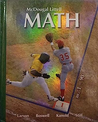 The Mcdougal littel MATH series