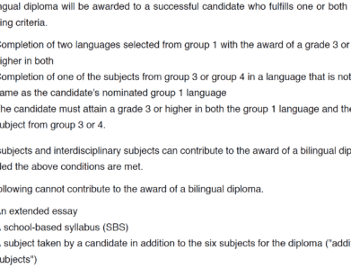 IB Diploma Language Requirements
