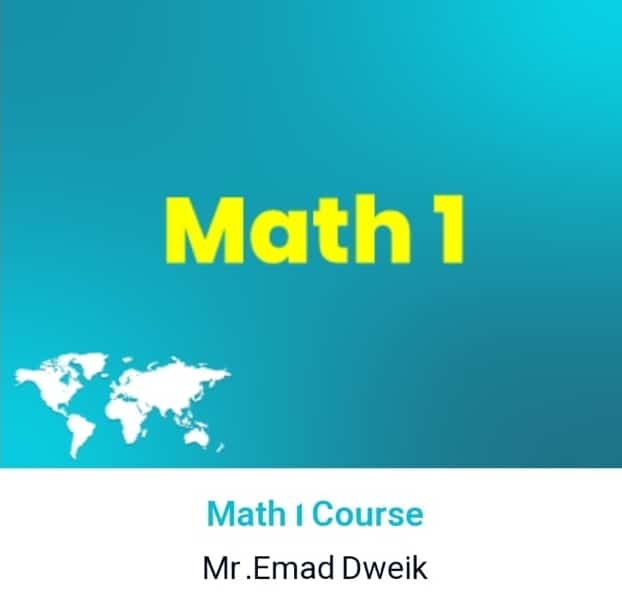 Full online course of the ACT Subject Test MATH 1 – Mr Emad Dwaik. Inudes full online classes of the main topics with solving practice tests. Pdf files inudes too.