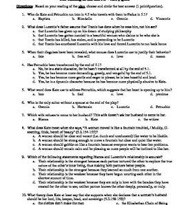 Past papers ACT subject test English 1
