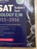 KAPLAN SAT Subject *Test BIOLOGY E/M 2015-2016