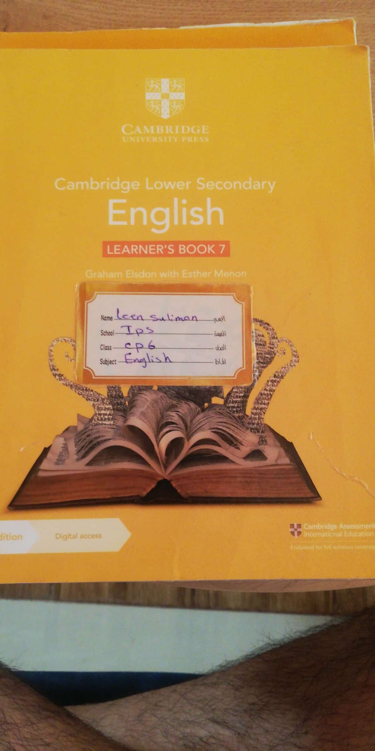 Cambridge Lower Secondary English Learners Book 7 - Alefredo Books