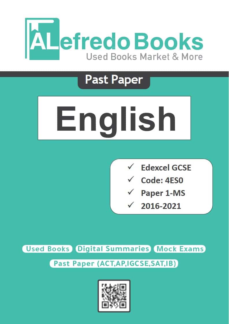 ENGLISH Past Papers Edexcel GCSE Paper 1 (Mark Scheme)(2016-2021 ...