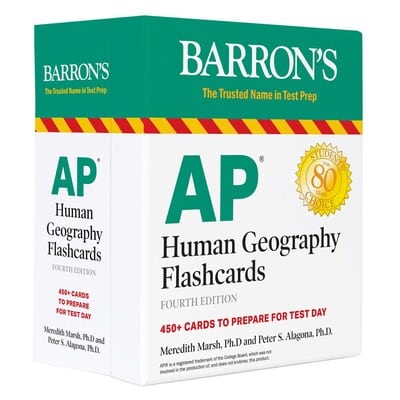 AP Human Geography Flashcards (Barron’s AP) Fourth Edition