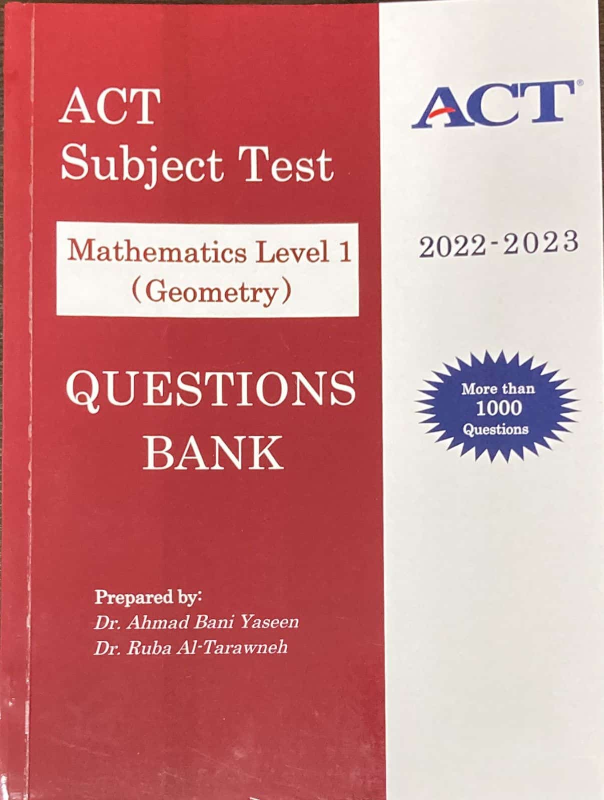 ACT Subject Test Mathematics Level1 (Geometry) (Questions Bank) Dr ...