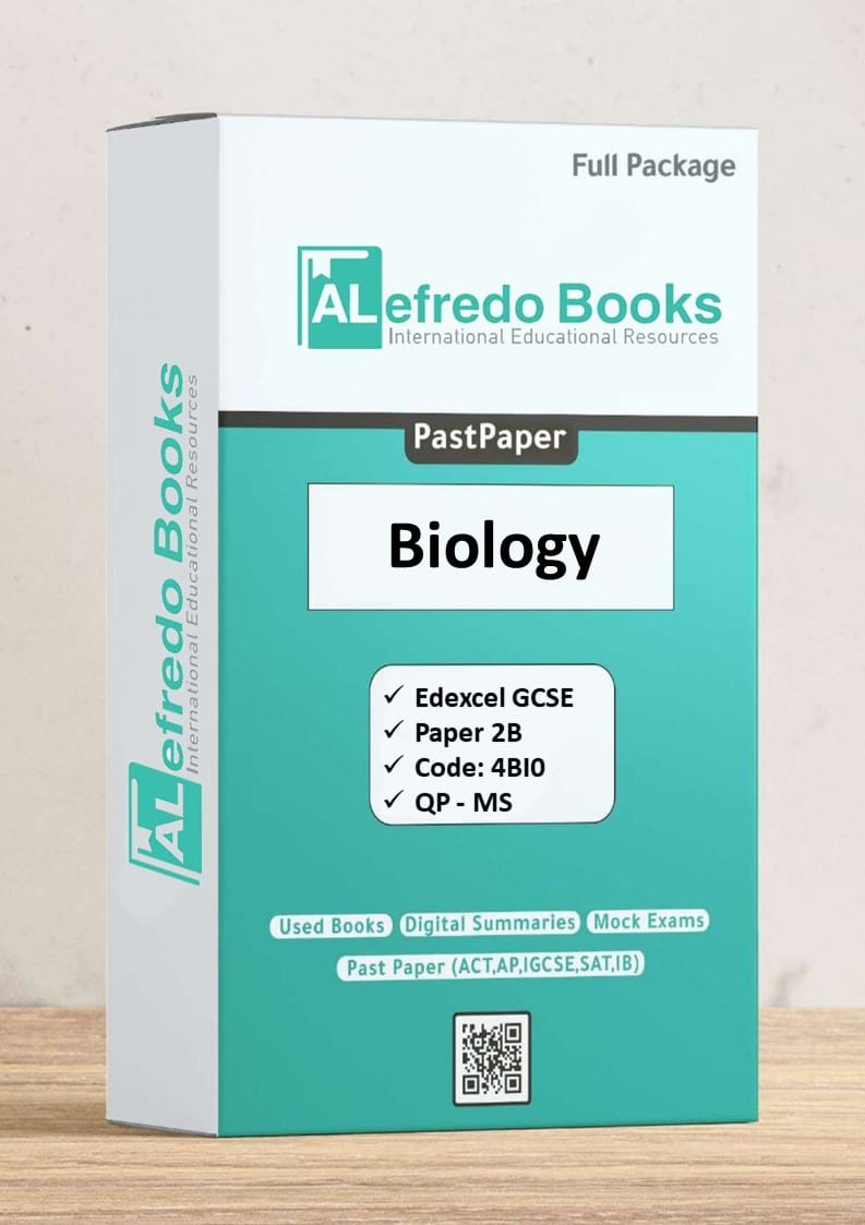 Biology-PastPapers-Edexcel GCSE-Paper 2B Code: 4BI0 (2016-2022)(Questions & Mark Scheme)(Digital Format)