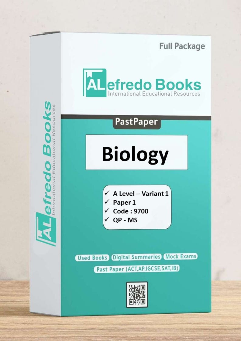 Biology-Variant 1-PastPapers-A Level-Cambridge-Paper 1(2016-2022)(Question & Mark Scheme )(Digital Format)