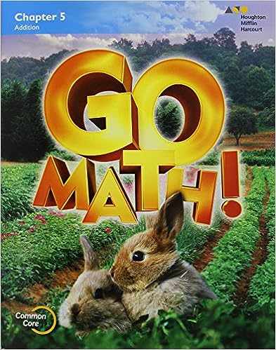 Go Math!: Student Edition Chapter 5 Grade K 2015 1st Edition