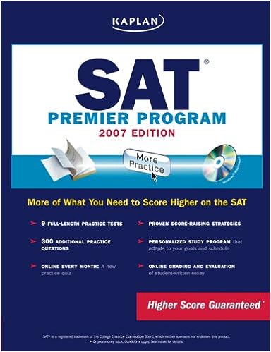 Kaplan SAT, 2007 Edition: Premier Program Revised edition מהדורה