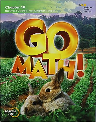 Go Math!: Student Edition Chapter 10 Grade K 2015 1st Edition
