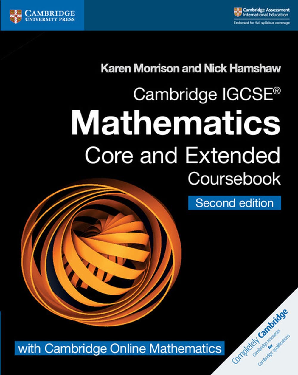 Cambridge IGCSE® Mathematics Coursebook Core and Extended Second Edition with Cambridge Online Mathematics