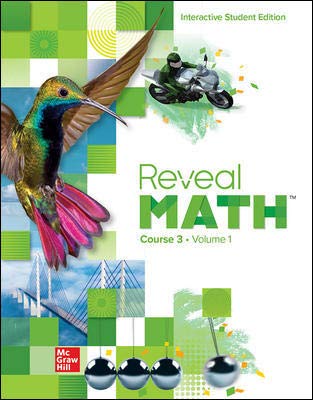 REVEAL MATH COURSE 3 INTERACTIVE STUDENT EDITION VOLUME 1