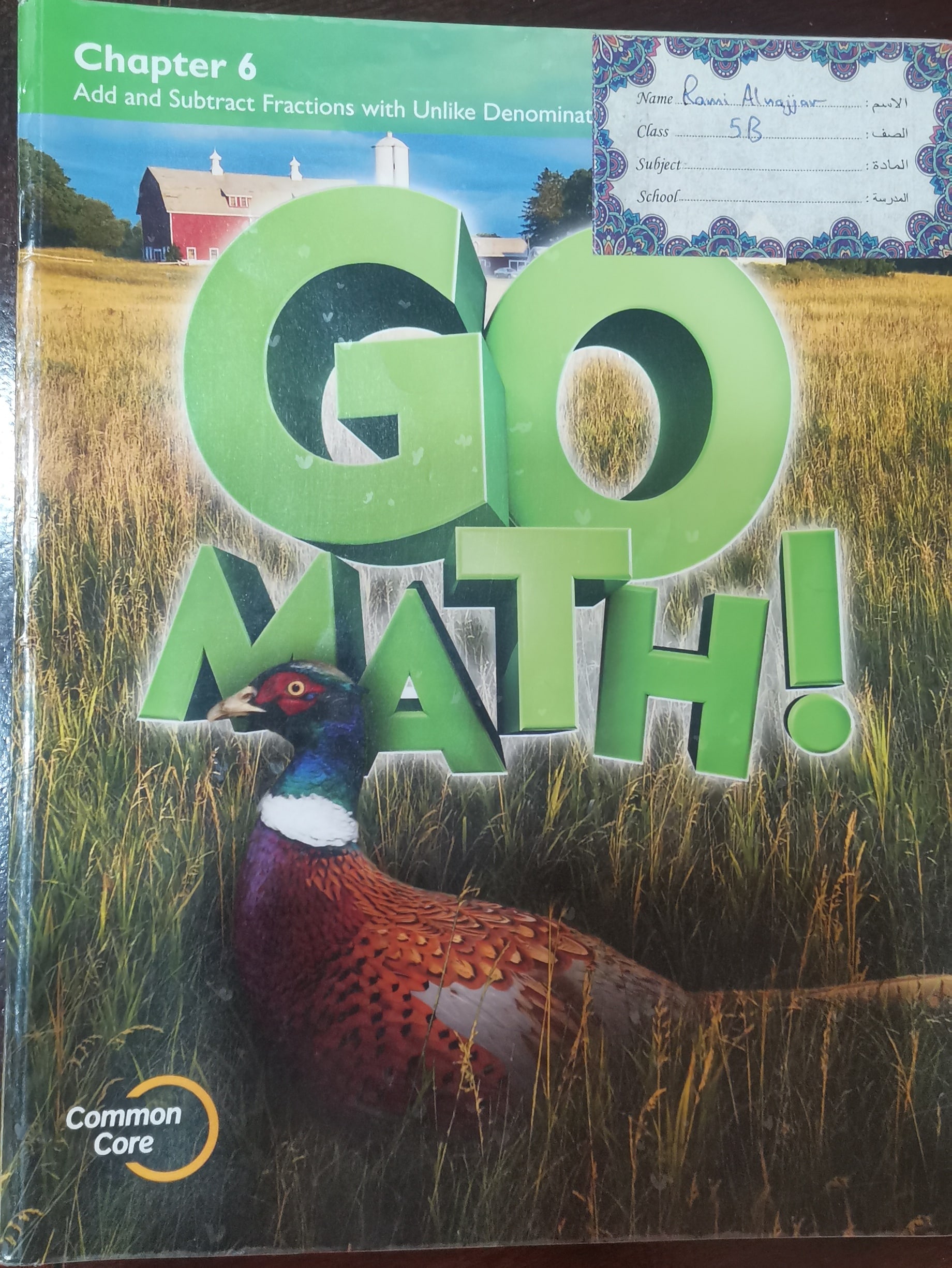 Go Math Chapter 6 Add and Subtract Fractions with Unlike Denominators
