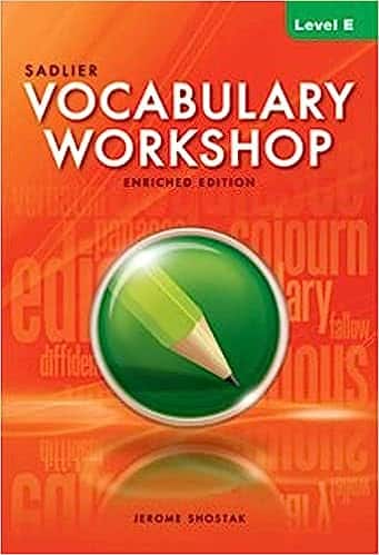 Vocabulary Workshop: Enriched Edition: Student Edition: Level E (Grade 10) Paperback – January 1, 2012