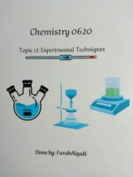 Chemistry 0620 Topic 12 Experimental Techniques