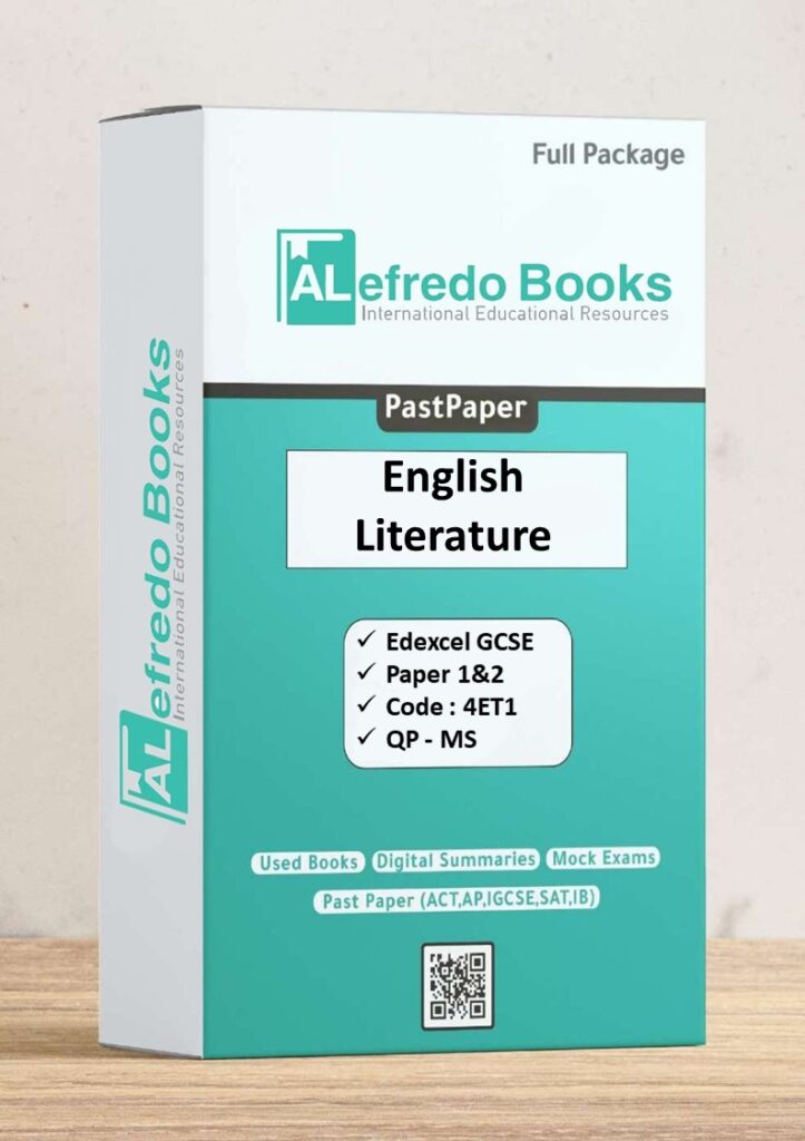 English Literature-Past Papers-Edexcel GCSE-Paper 1&2 Code: 4ET1 (2018 ...