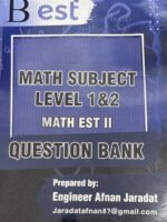 Math Subject level 1 & 2 Math EST II Question Bank By Engineer Afnan Jaradat (Best)