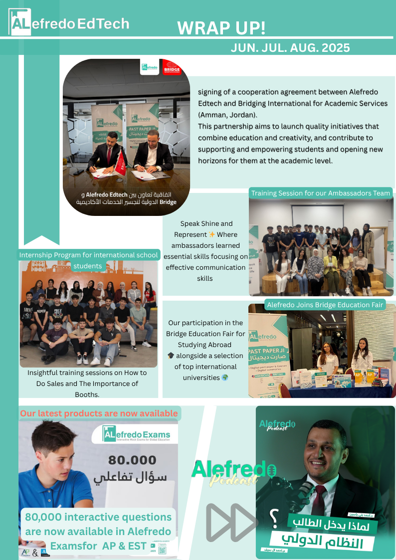 Alefredo Recap | June, July & August 2025