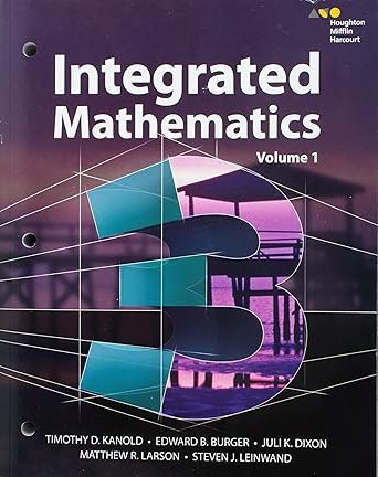 Interactive Student Edition Volume 1 (consumable) 2015 (HMH Integrated Math 3)