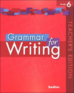 Grammar for Writing Teacher's Edition Grade 6 - Past Papers & Used ...